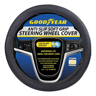 B&Q -  Goodyear Steering Wheel Cover Matt Black