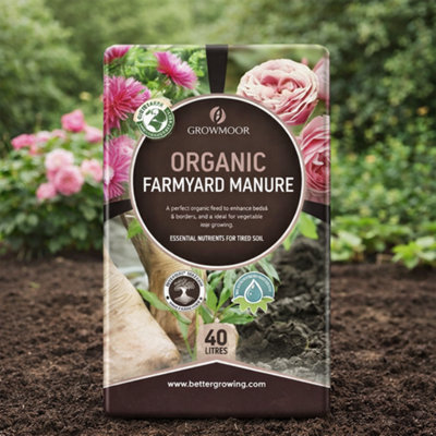 SuperGift.com Growmoor Organic Farmyard Manure Compost 40L from B&Q