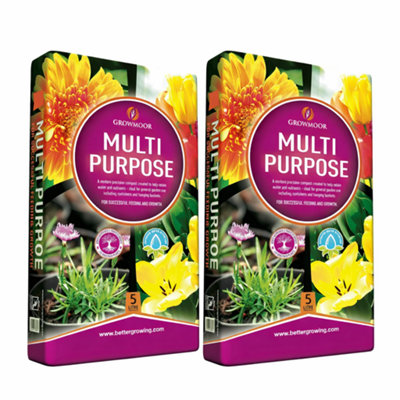 SuperGift.com 2X Growmoor Multi Purpose Compost 5L from B&Q