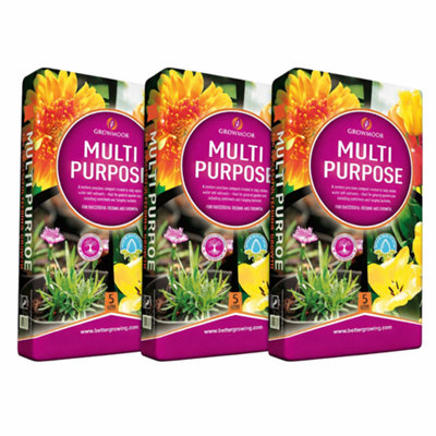 SuperGift.com 3X Growmoor Multi Purpose Compost 5L from B&Q