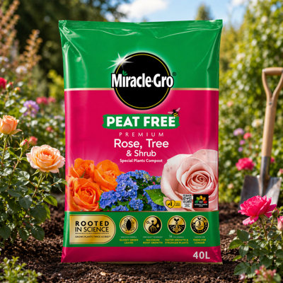 SuperGift.com Miracle-Gro Peat Free RoseTree & Shrub Compost 40L from B&Q
