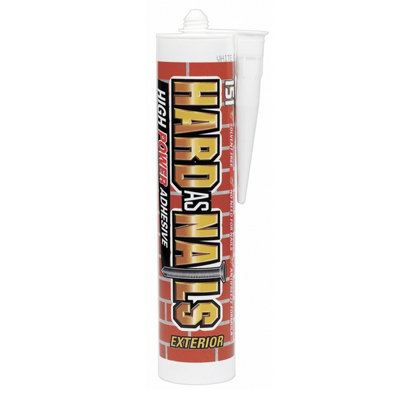 SuperGift.com 4X 151 Hard As Nails Exterior High Power Instant Grab Adhesive Cartridge from B&Q