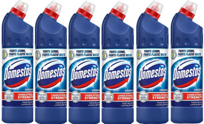 B&Q -  6X Domestos Bleach Original 750Ml