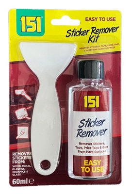 SuperGift.com 3 X 151 Sticker Remover Kit With Scraper Tool Multi-Surface Adhesive Remover For StickersLabels & Residue