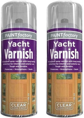 SuperGift.com 2X Pf Yacht Varnish Clear Gloss  Paint 250Ml from B&Q