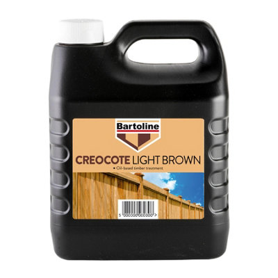 SuperGift.com 3X Bartoline Creocote Timber Treatment Light Brown  4L from B&Q