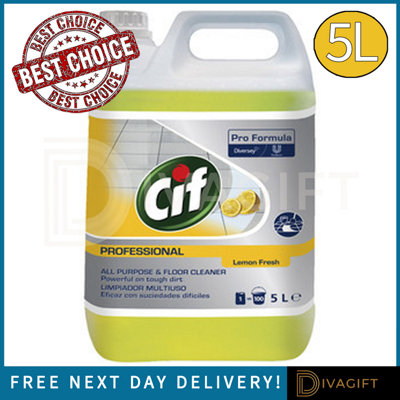 SuperGift.com Cif Professional All Purpose Cleaner Lemon Fresh 5L from B&Q