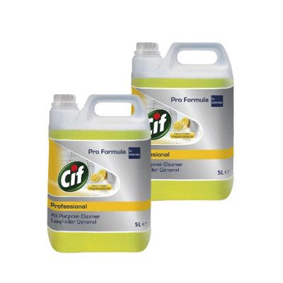 SuperGift.com 2X Cif Professional All Purpose Cleaner Lemon Fresh 5L from B&Q