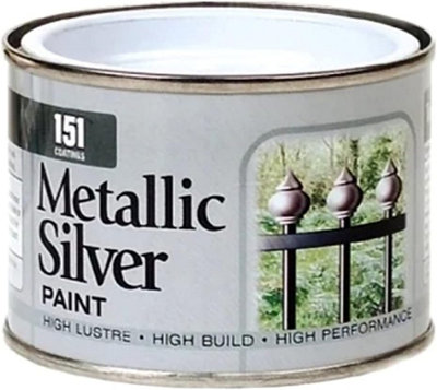 SuperGift.com 151 Metallic Silver Varnish Tin 180Ml from B&Q