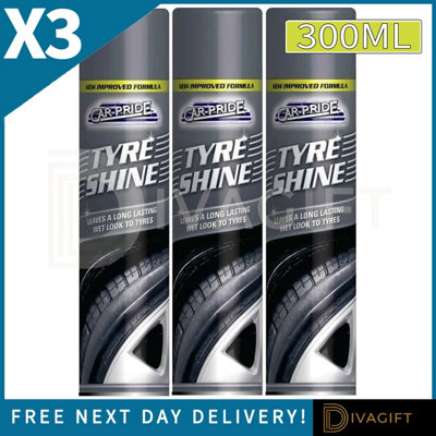 SuperGift.com 3 X Car-Pride Tyre Shine Spray 300Ml from B&Q