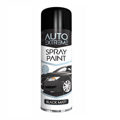 SuperGift.com 12 X Ax Matt Black Multi-Surface Paint 250Ml Cans from B&Q