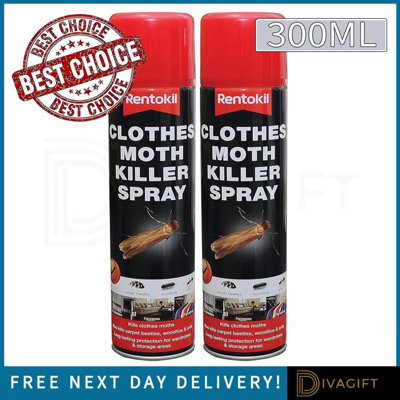 SuperGift.com 2X Rentokil Clothes Moth Killer Spray 300Ml from B&Q