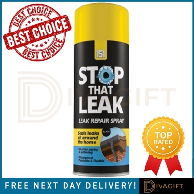 B&Q -  151 Waterproof Stop Leak Rubberised Leak Repair  Spray Sealant 400Ml