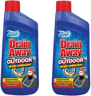 SuperGift.com 2X Duzzit Blue Outdoor Drain Cleaner Liquid 500Ml from B&Q