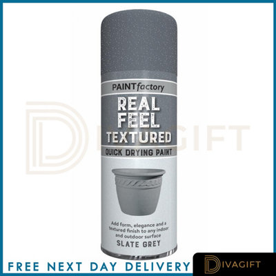 SuperGift.com Pf Textured Slate Grey Stone Effect  Paint 400Ml from B&Q