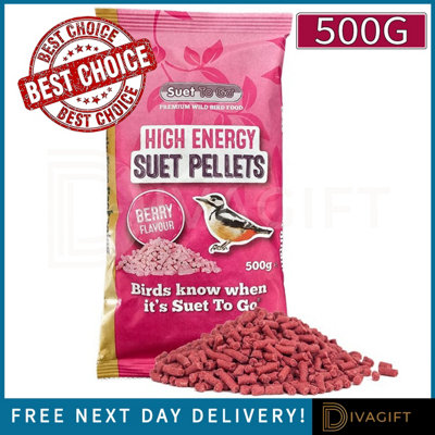 SuperGift.com 2X Unipet High Energy Berry Suet Pellets 500G from B&Q
