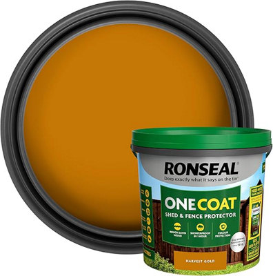 SuperGift.com Ronseal One Coat Shed & Fence Protector Harvest Gold 5L from B&Q