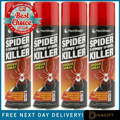 SuperGift.com 4 X Pest Shield Spider & Creepy Crawly Spray 200Ml from B&Q
