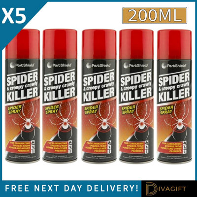 SuperGift.com 5 X Pest Shield Spider & Creepy Crawly Spray 200Ml from B&Q