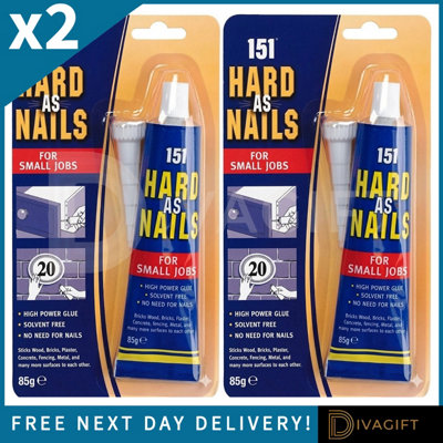SuperGift.com 2 X 151 Hard As Nails Adhesive 85G from B&Q