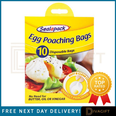 SuperGift.com 8 X Egg Poaching Bags 10 Bags Per Pack from B&Q
