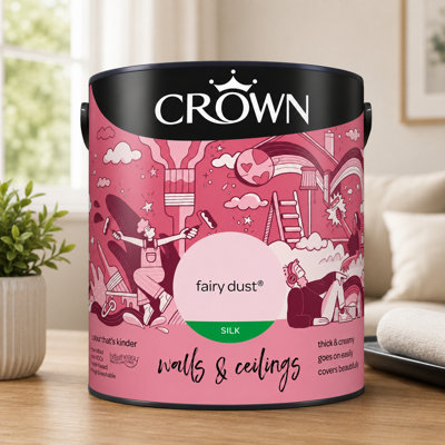 SuperGift.com Crown Silk Emulsion Fairy Dust Silk Tin 2.5L from B&Q