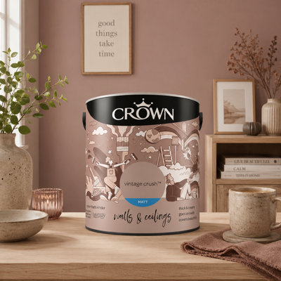 SuperGift.com Crown Matt Emulsion Vintage Crush Tin 2.5L from B&Q
