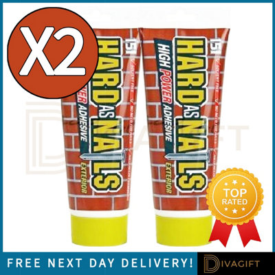 SuperGift.com 2 X 151 Hard As Nails Exterior Adhesive Tube  Red from B&Q