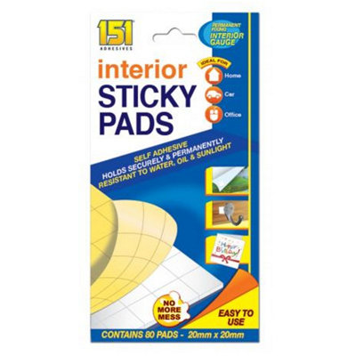 SuperGift.com 151 Interior Sticky Pads 80 Pack from B&Q