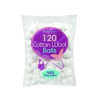 SuperGift.com 3 X Cotton Tree 120 Cotton Wool Balls from B&Q