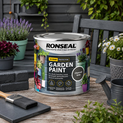 SuperGift.com Ronseal Garden Paint Charcoal Grey 250Ml from B&Q