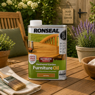 SuperGift.com Ronseal Hardwood Furniture Oil Natural 500Ml from B&Q