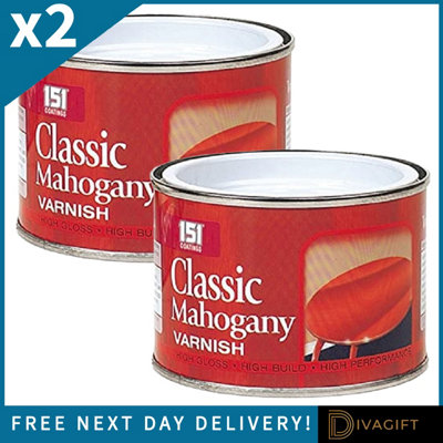 SuperGift.com 2 X 151 Classic Mahogany Varnish Tin 180Ml from B&Q