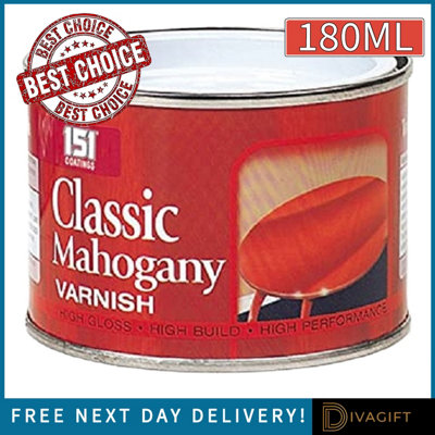 SuperGift.com 4 X 151 Classic Mahogany Varnish Tin 180Ml from B&Q