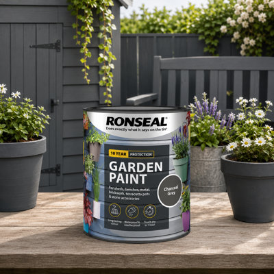 SuperGift.com Ronseal Garden Paint Charcoal Grey 750Ml from B&Q