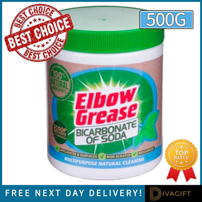SuperGift.com 2 X Elbow Grease Bicarbonate Of Soda Multi-Purpose Cleaning Powder 500G from B&Q