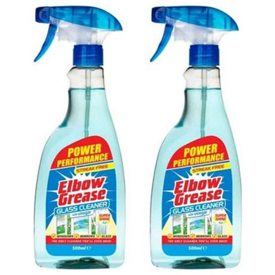 SuperGift.com 2 X Elbow Grease Glass Cleaner Liquid Spray 500Ml from B&Q