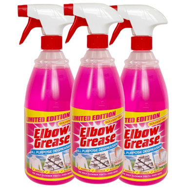 SuperGift.com 3 X Elbow Grease Pink All Purpose Degreaser Liquid Spray 1L from B&Q