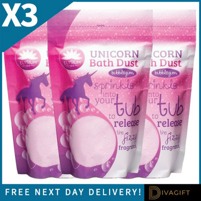 SuperGift.com 3 X Elysium Spa Epsom Unicorn Bath Dust 400G from B&Q