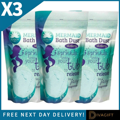 SuperGift.com 3 X Elysium Spa Epsom Mermaid Bath Dust 400G from B&Q
