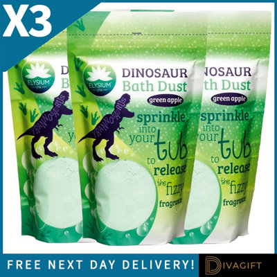 SuperGift.com 3 X Elysium Spa Epsom Dinosaur Bath Dust 400G from B&Q