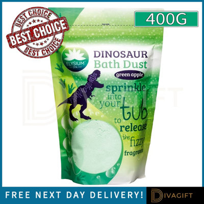 SuperGift.com 4 X Elysium Spa Epsom Dinosaur Bath Dust 400G from B&Q