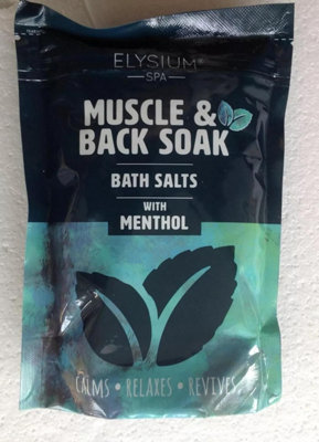 SuperGift.com 3 X Elysium Spa Muscle & Back Soak Bath Salts With Menthol 450G from B&Q