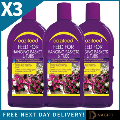SuperGift.com 3 X Eazifeed Feed For Hanging Baskets & Tubs Liquid 500Ml from B&Q