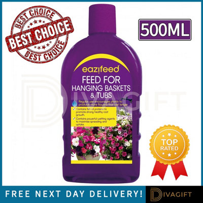 SuperGift.com 5 X Eazifeed Feed For Hanging Baskets & Tubs Liquid 500Ml from B&Q