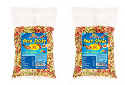 SuperGift.com 2 X Feed Me Fish Pond Food Variety Sticks 200G from B&Q