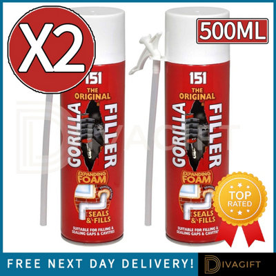 SuperGift.com 2 X Gorilla 500Ml Spray Filler Gf2 from B&Q
