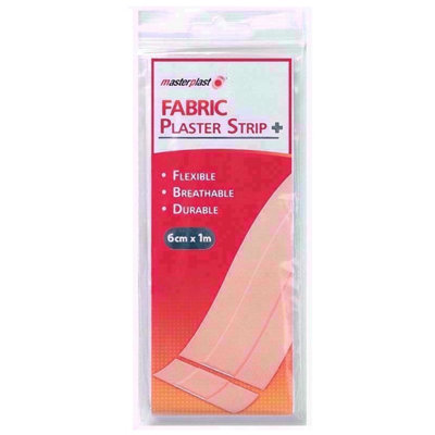SuperGift.com 3 X Masterplast Fabric Plaster Strip 6Cm X 1M from B&Q