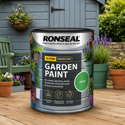 SuperGift.com Ronseal Garden Paint Clover 750Ml from B&Q