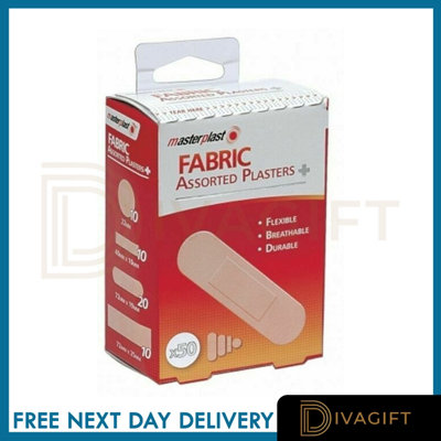 SuperGift.com 2 X Masterplast Assorted Fabric Plasters 50 Pack from B&Q